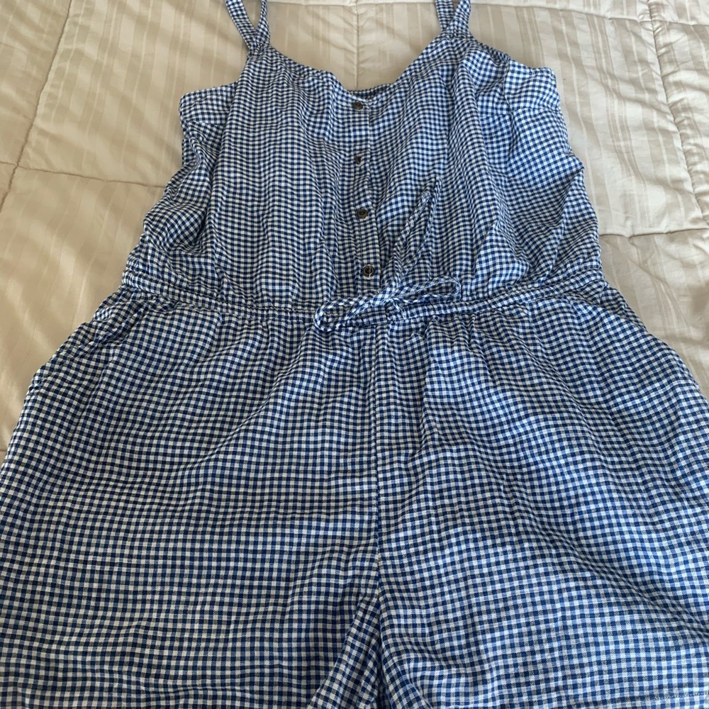 Old Navy romper checkered